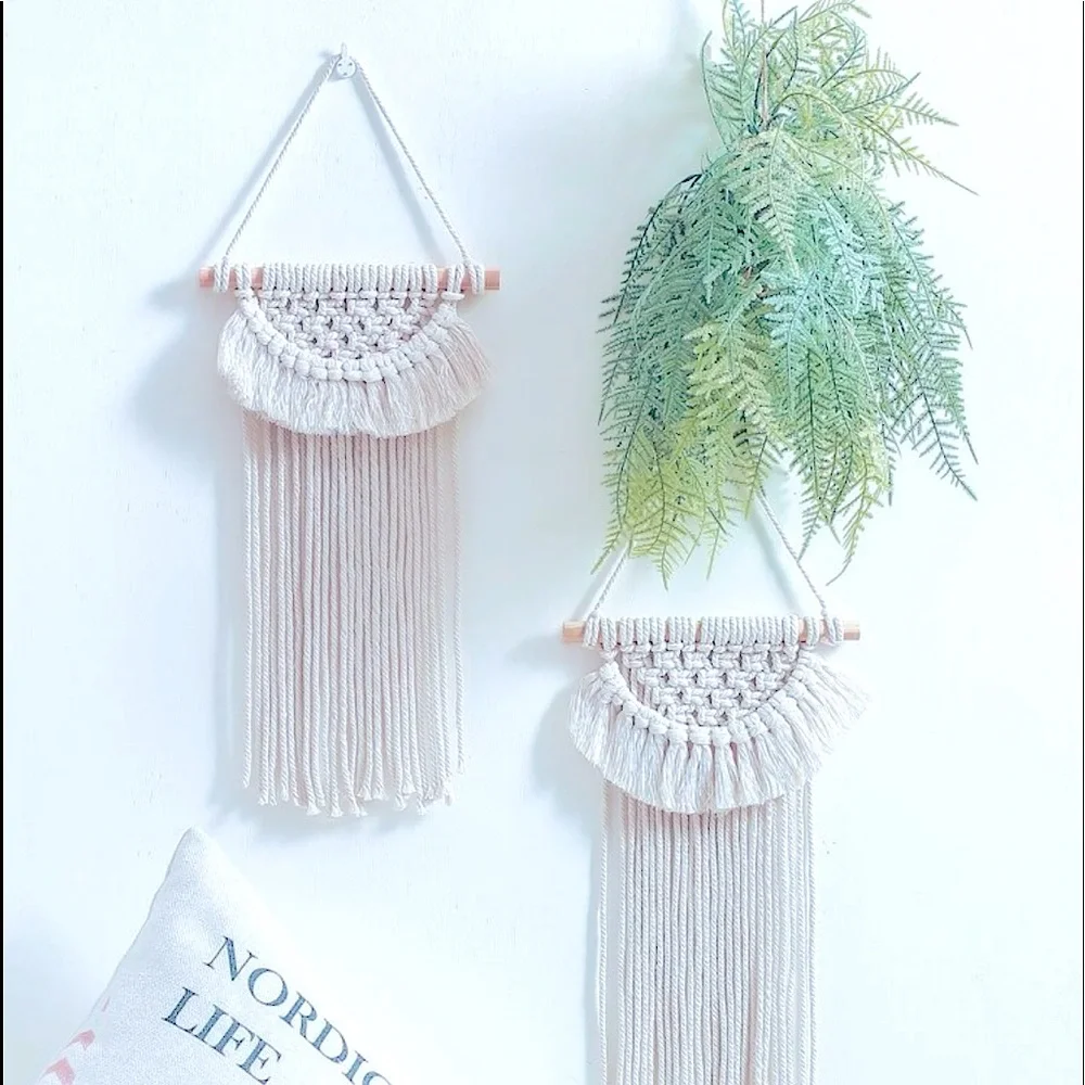 🥳HP🆕Modern »-»BoHeMiAn«-«Home Decor MäCrÄmË bÖhÖ sTyLë | Fiber Art| WaLL DeCoR